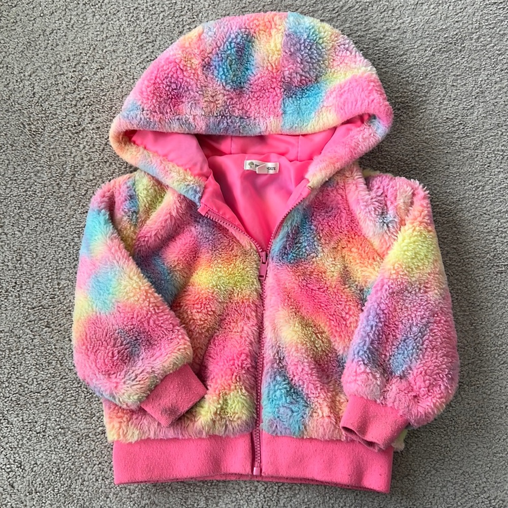 Tucker and Tate Toddler size 4 Girls Tye dye rainbow jacket